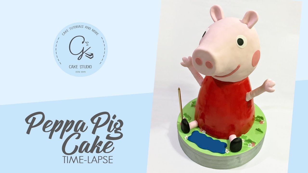 3D Peppa Pig Cake | How to make a Peppa pig cake