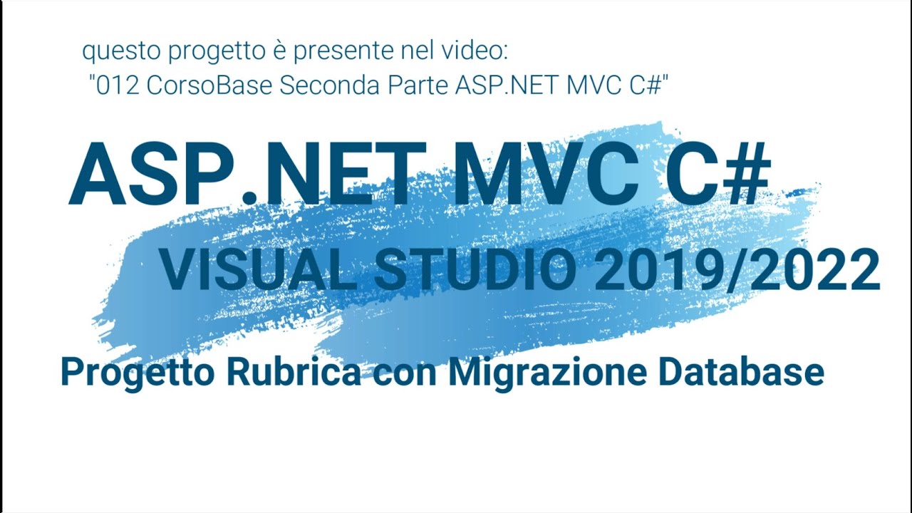 002 Progetto Rubrica con Migrazione Database