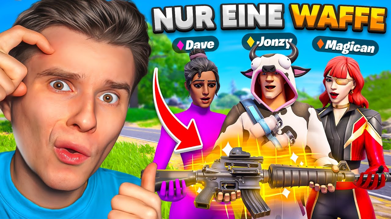 FORTNITE, ABER WIR TEILEN UNS NUR EINE WAFFE..