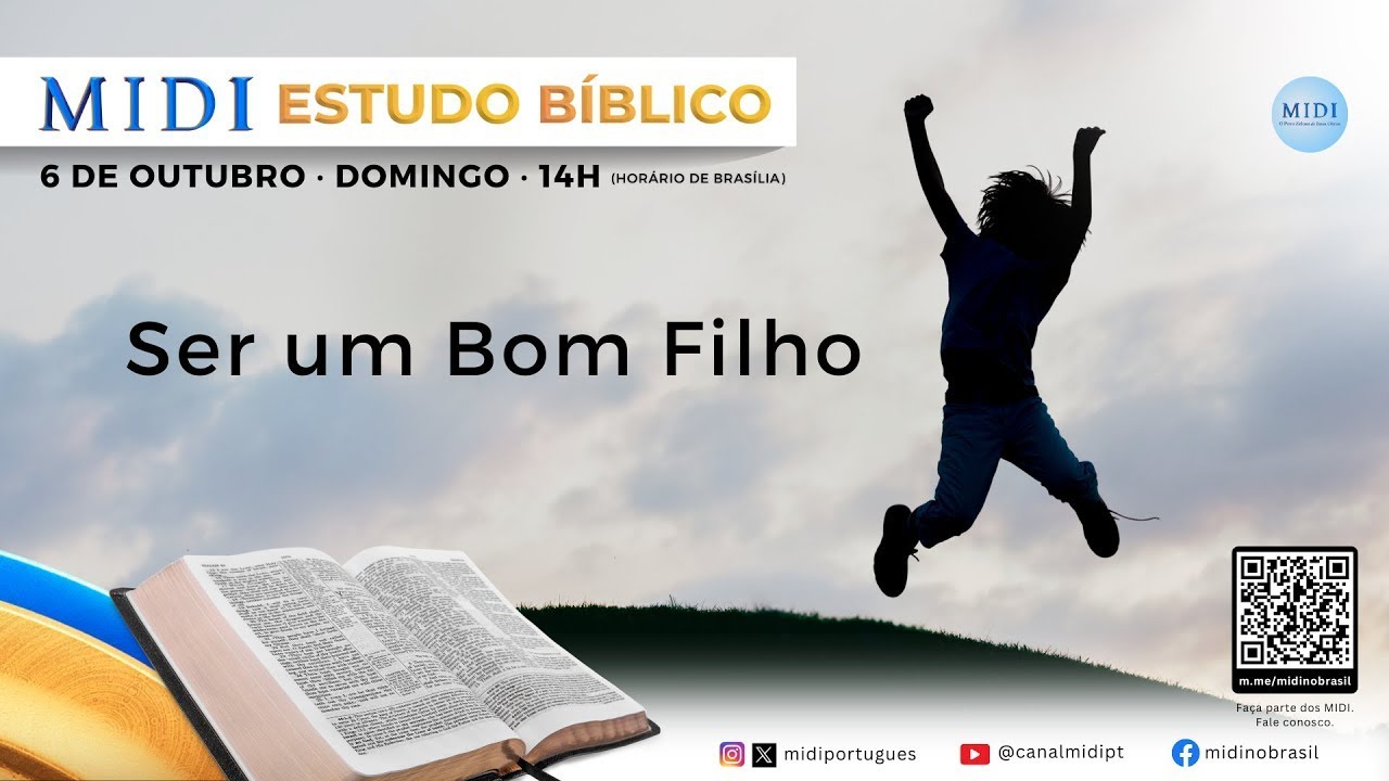 Estudo Bíblico, 06 de outubro de 2024, às 19h