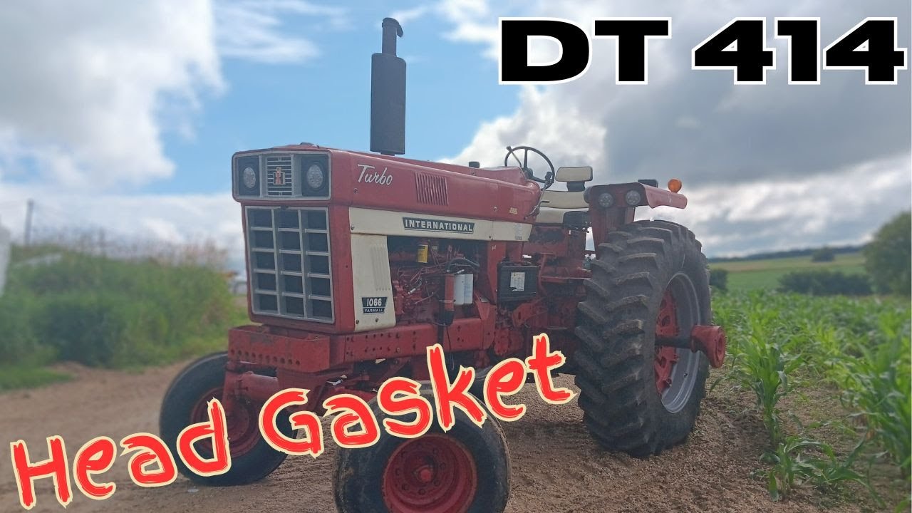Утечки из прокладки головки блока цилиндров двигателя IH 1066 DT414