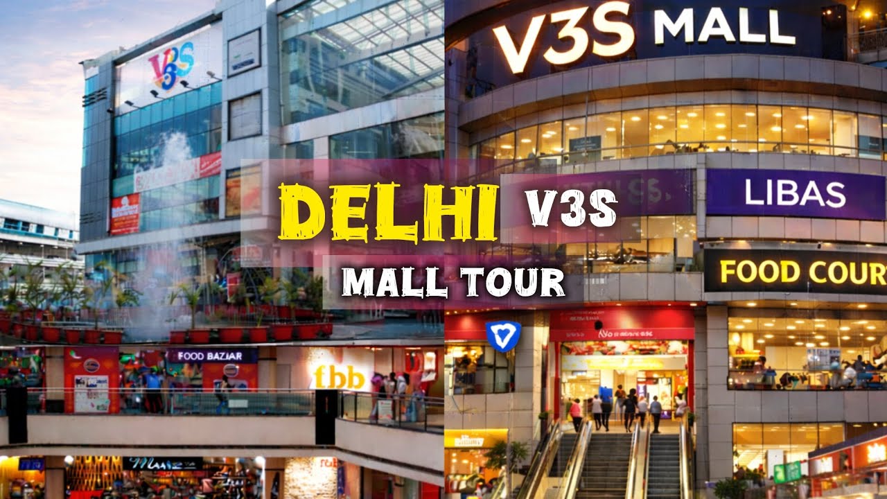 Cheapest Mall in Delhi? 🤔 V3S Mall Walking Tour | Family Shopping & Food 🍕🛍️