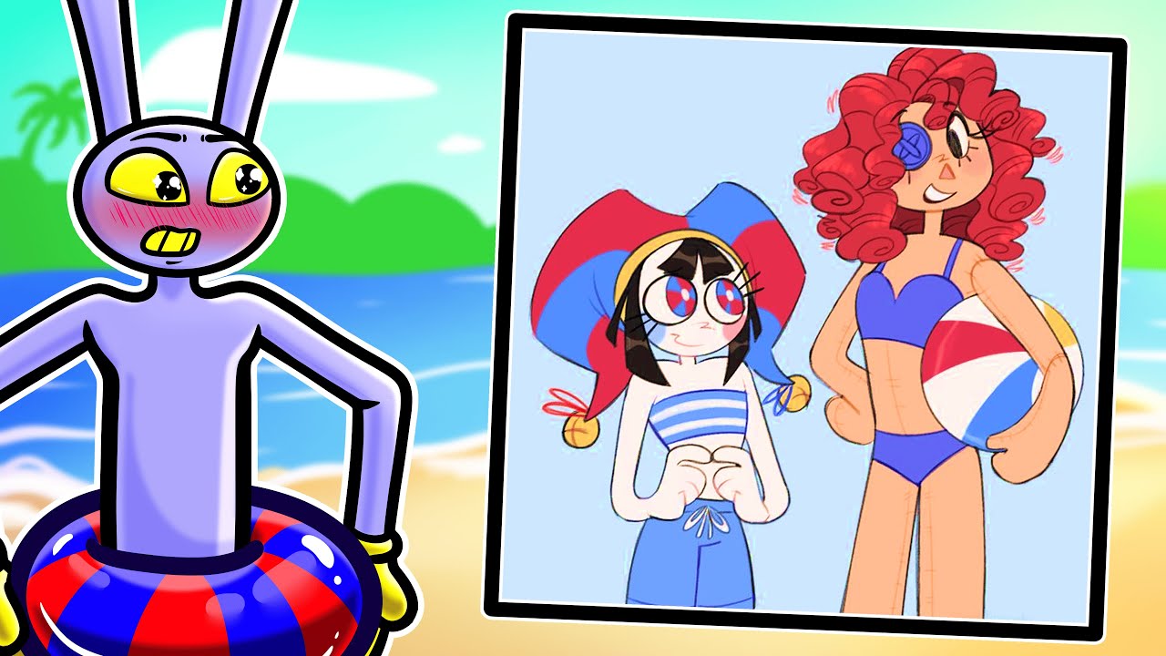 Jax REAGE a IMAGENS do CIRCO DIGITAL de ROUPA DE PRAIA!