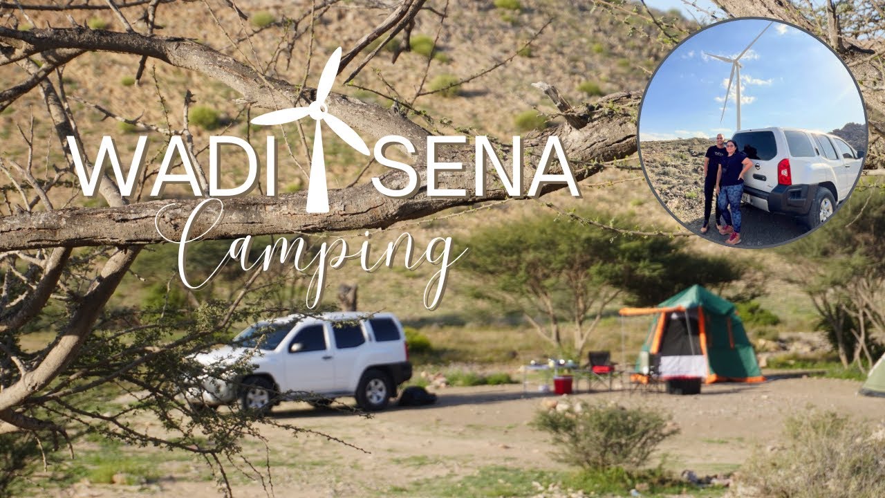 Winter Couple Camping near a wind turbine | Hot Pot Night at Wadi Sena
