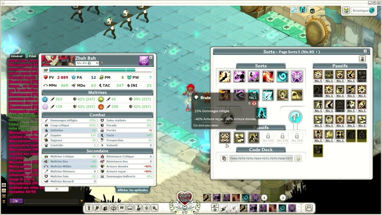 /Wakfu Zobal modu 80 monocompte/