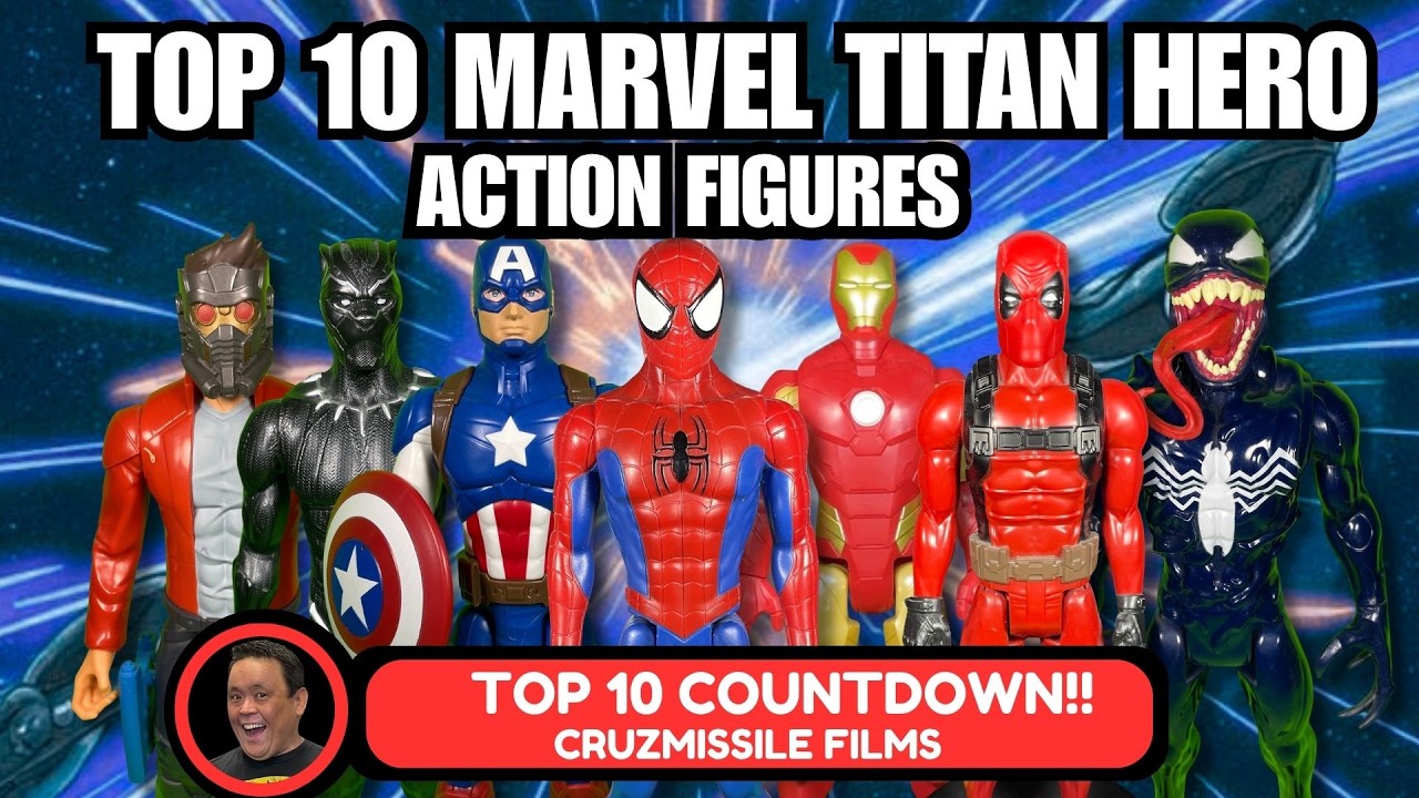 TOP 10 MARVEL TITAN HERO SERIES ACTION FIGURES COUNTDOWN!! #Marvel #toys #actionfigures #spiderman