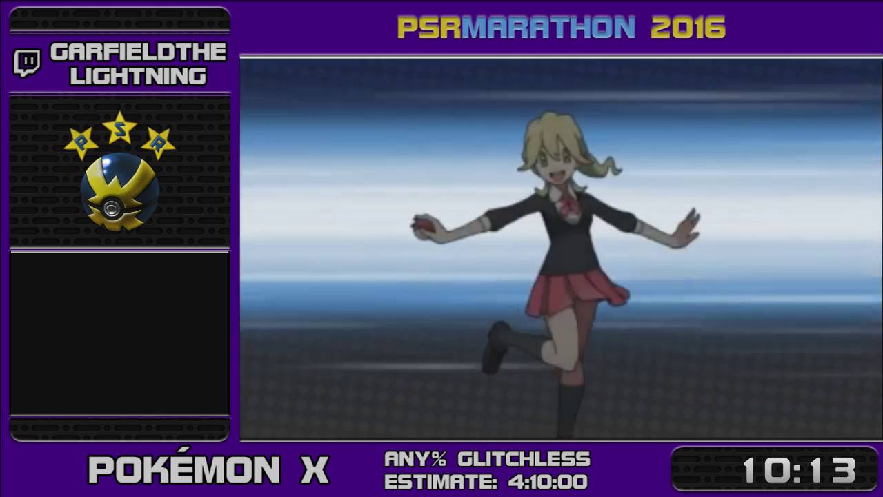 PSR Marathon 2016 - Pokémon X by GarfieldTheLightning