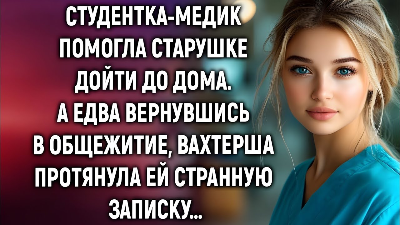 Студентка-медик помогла старушке… А в общежитии её ждал неожиданный конверт