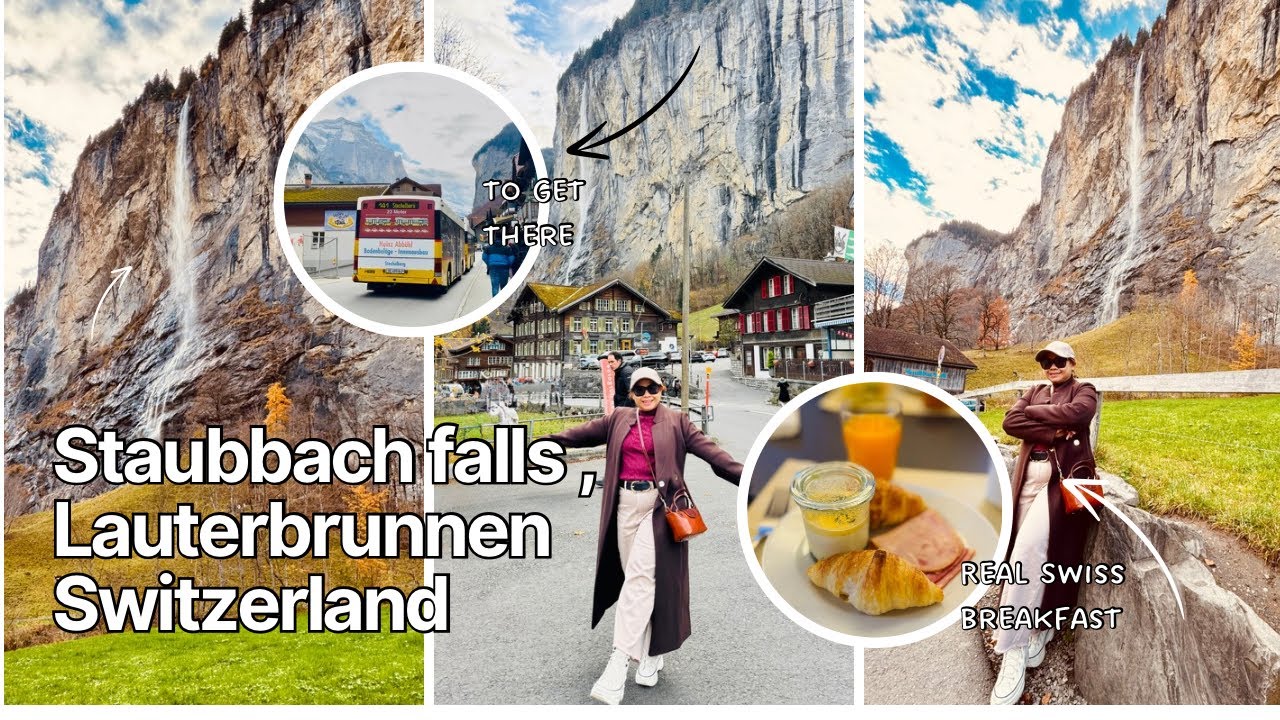 Staubbach Falls Lauterbrunnen 🇨🇭 | Switzerland Travel Vlog