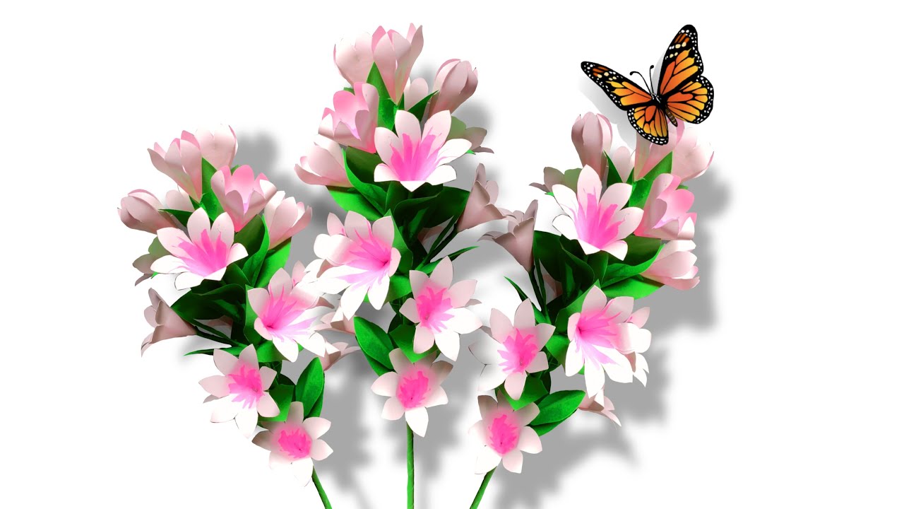 Paper Flower DIY Idea| How To Make Flower Out Of Paper