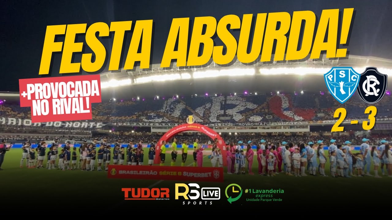 🚨🦁 FESTA ABSURDA! Confira OS MOSAICOS da TORCIDA DO REMO no clássico RE-PA!