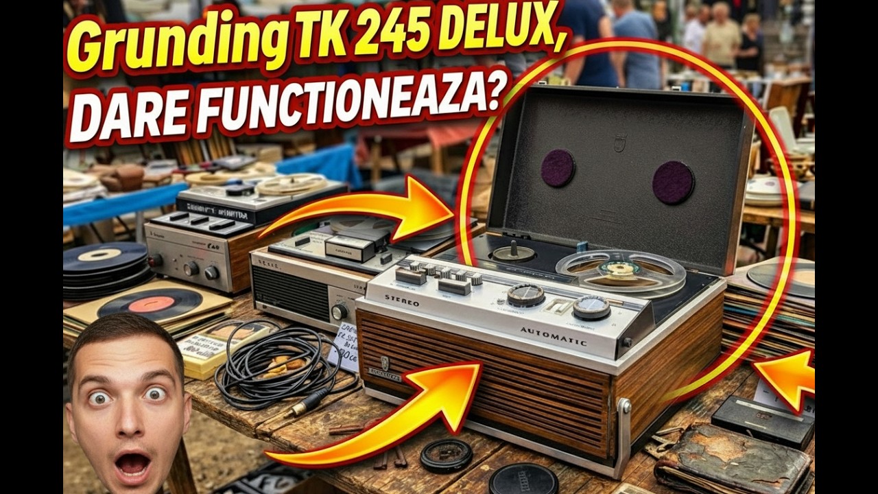 Am Găsit un GRUNDIG TK 245 DELUX la Târgul de Vechituri... DAR MAI FUNCȚIONEAZĂ?!