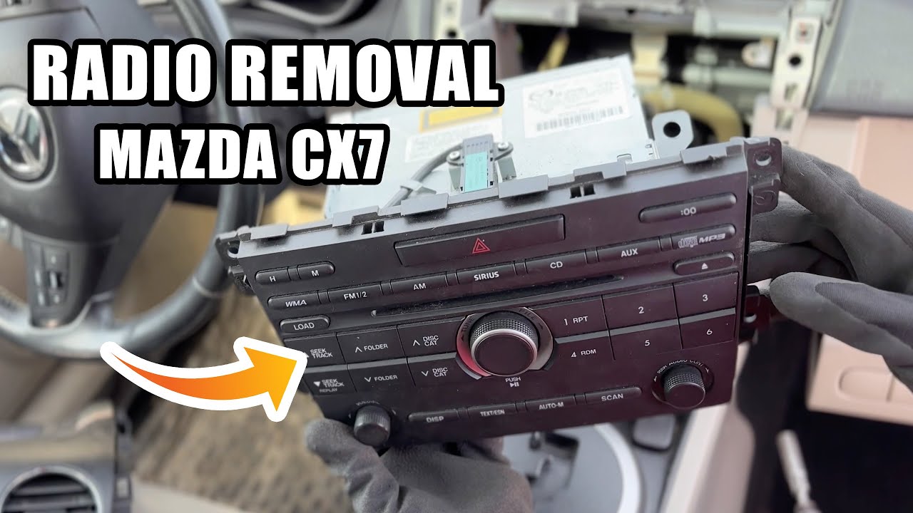 Как снять магнитолу с Mazda CX7 2007-2012 годов выпуска