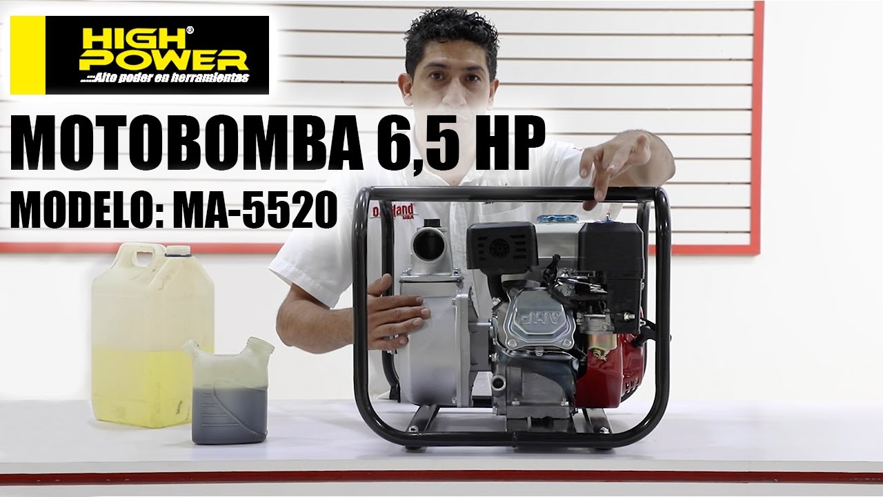 GUIA DE USO MOTOBOMBA 6,5 HP   4 TIEMPOS HIGH POWER