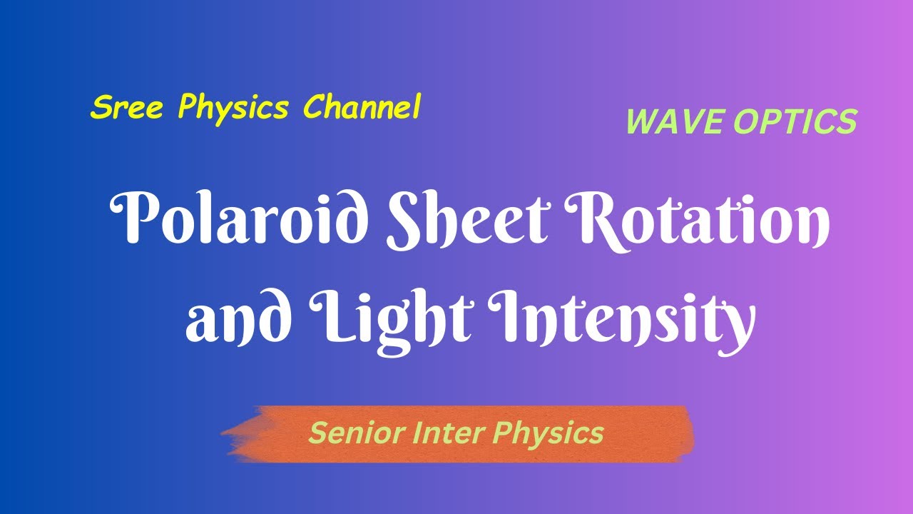 Polaroid Sheet Rotation and Light Intensity |