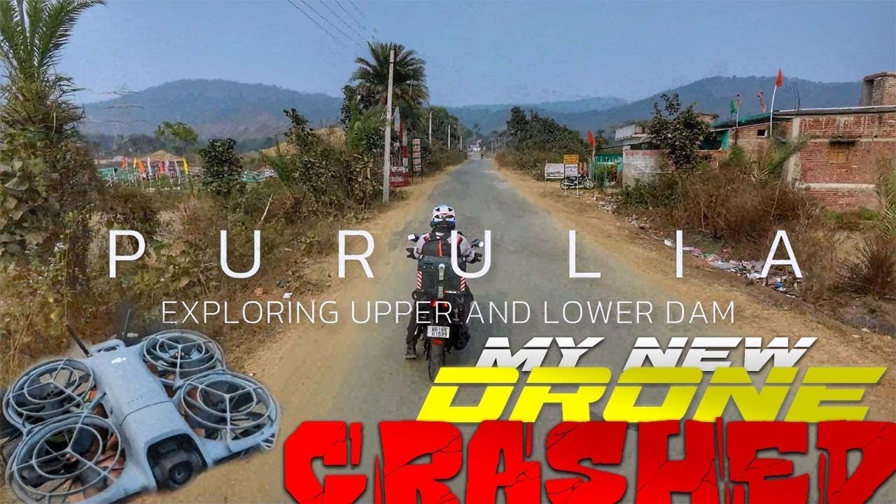 Drone Crash at Ajodhya Hill | Upper & Lower Dam| Exploring Chorida Mukhosh Gram |Purulia Travel Vlog