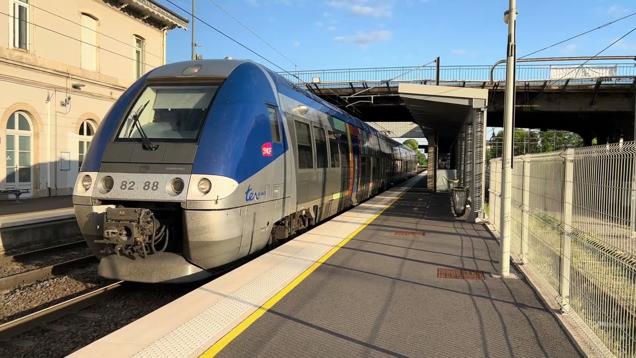 Des trains sur le sillon lorrain entre Pont à Mousson et Dieulouard (Mai / juin 2022)