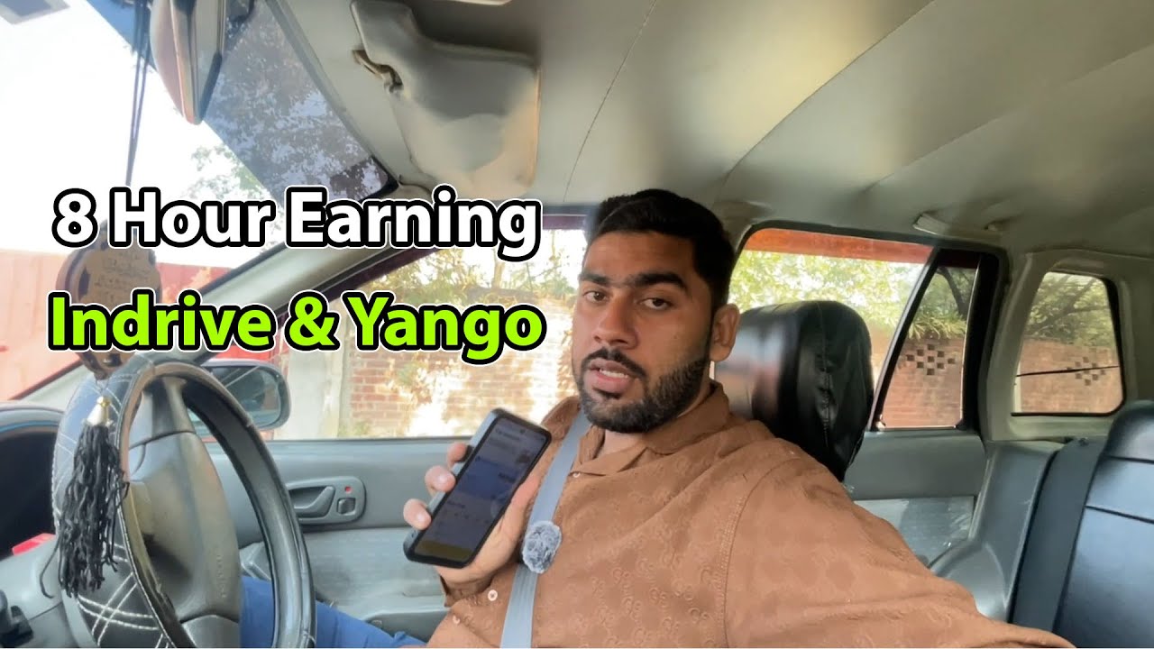 Yango and indrive earning in 8 hours of car. Aj ma ne 8 ghante gari chlai or kaam kya.