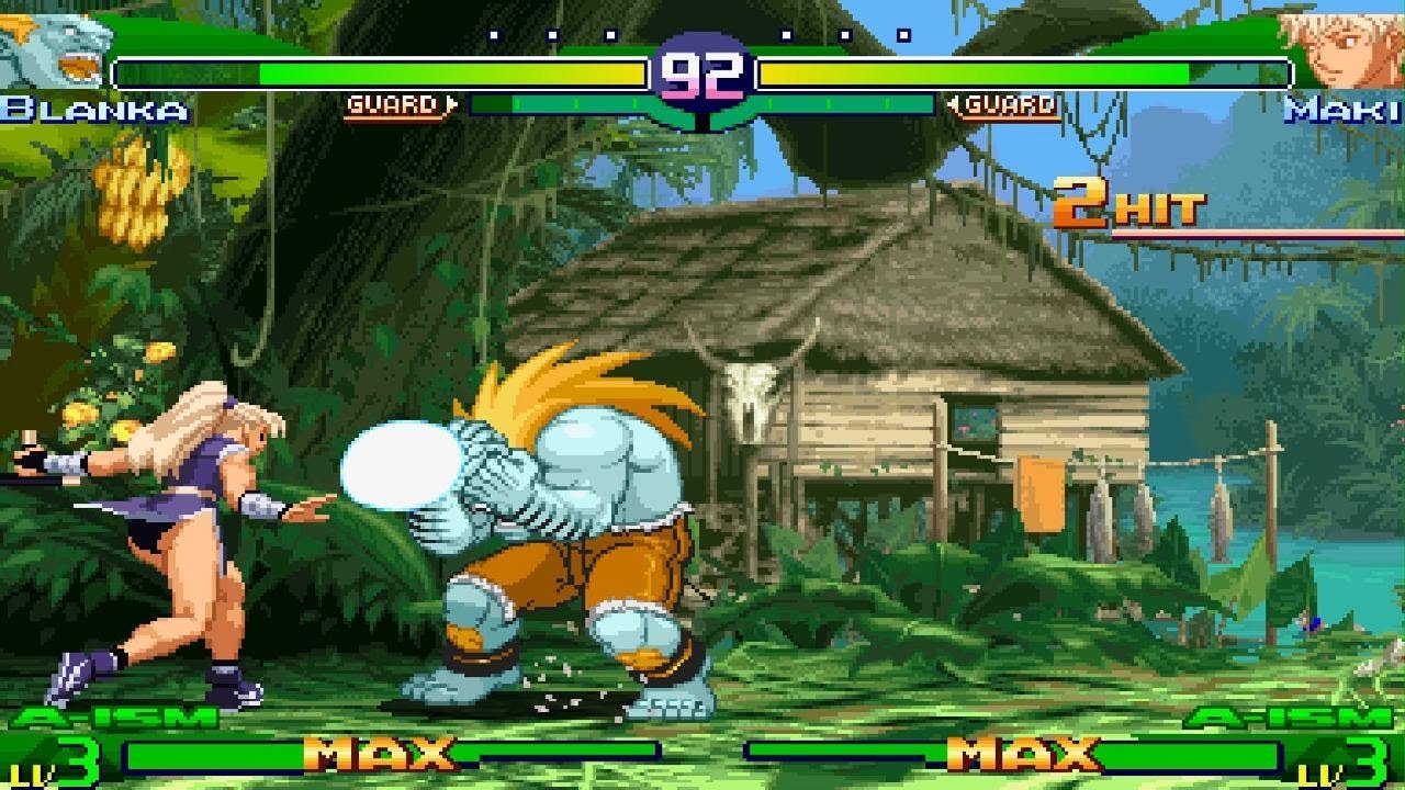 CAPCOM FIGHTING COLLECTION 2 Blanka vs Maki