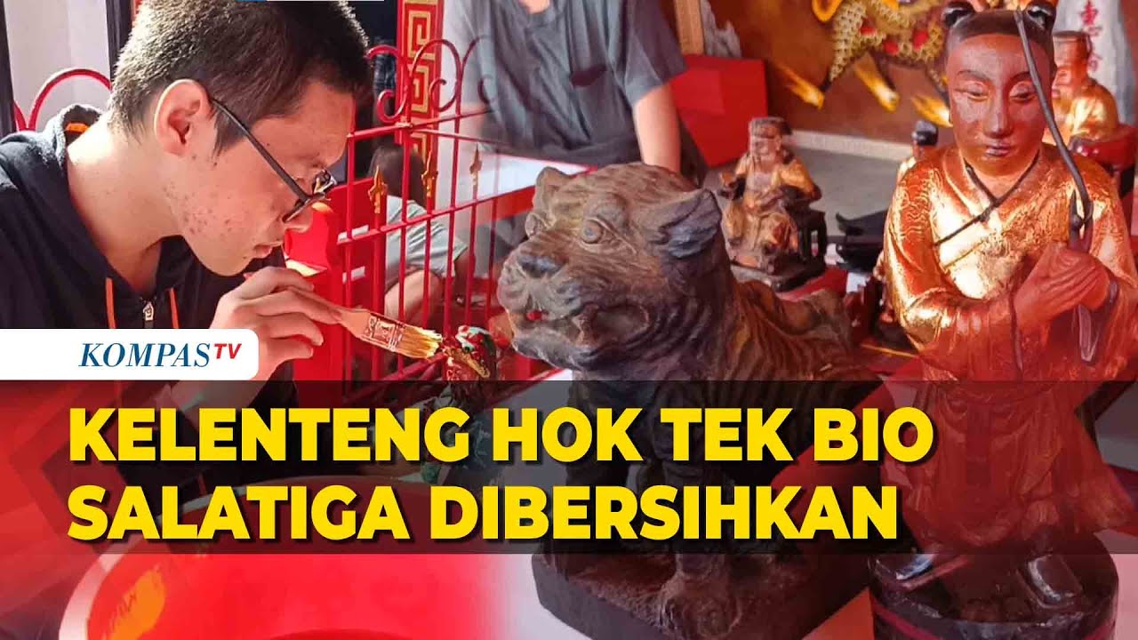 Jelang Perayaan Imlek, Kelenteng Hok Tek Bio Salatiga Dibersihkan