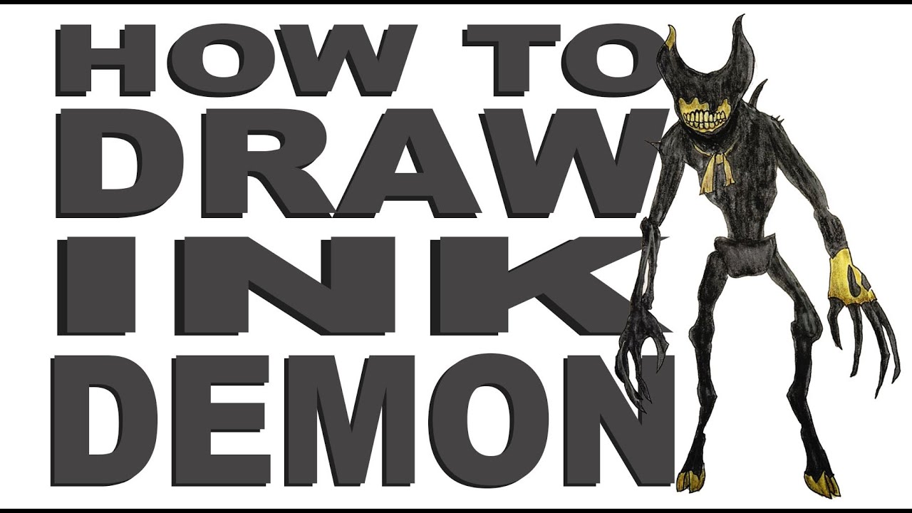 How to draw Ink Demon (Bendy and the Dark Revival)