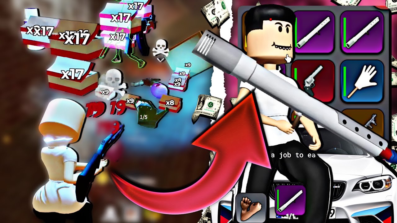 We Robbed A Ton Of EPIC WEAPONS In Roblox BlockSpin