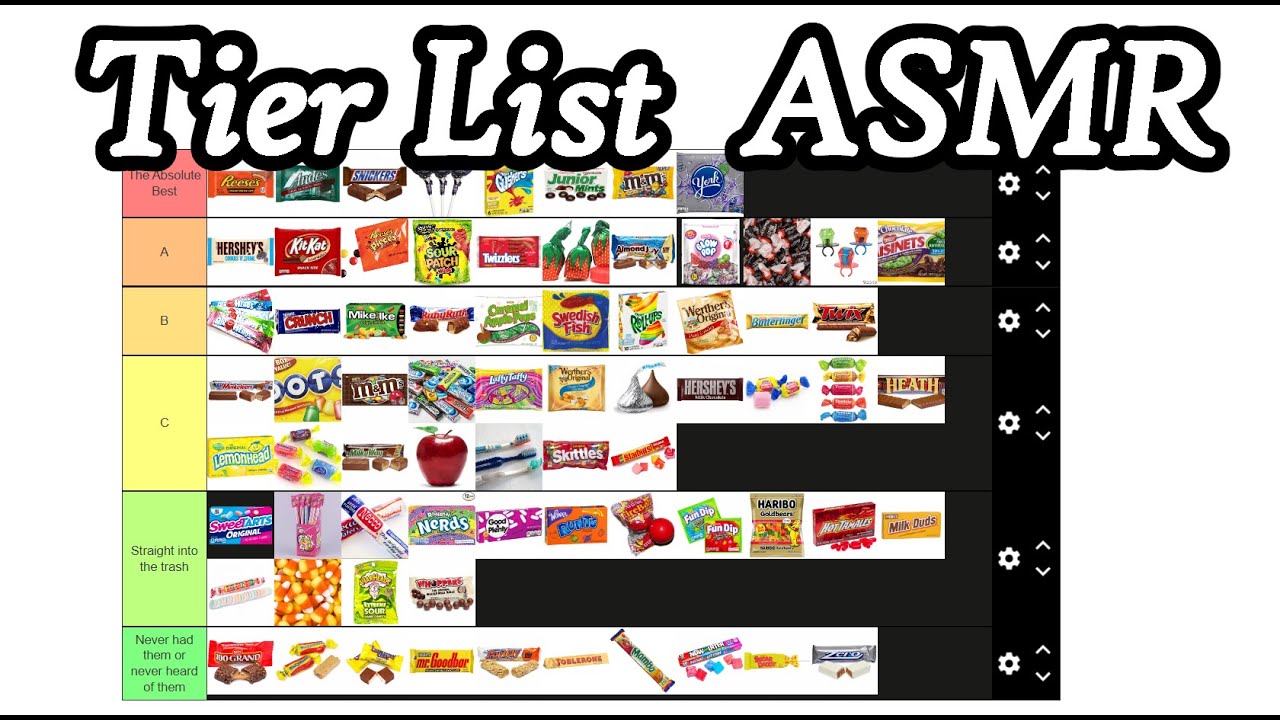 Tier List ASMR: Ranking Halloween Candy! 🍬🍭🍫 | Whispered Commentary + Mouse Clicking