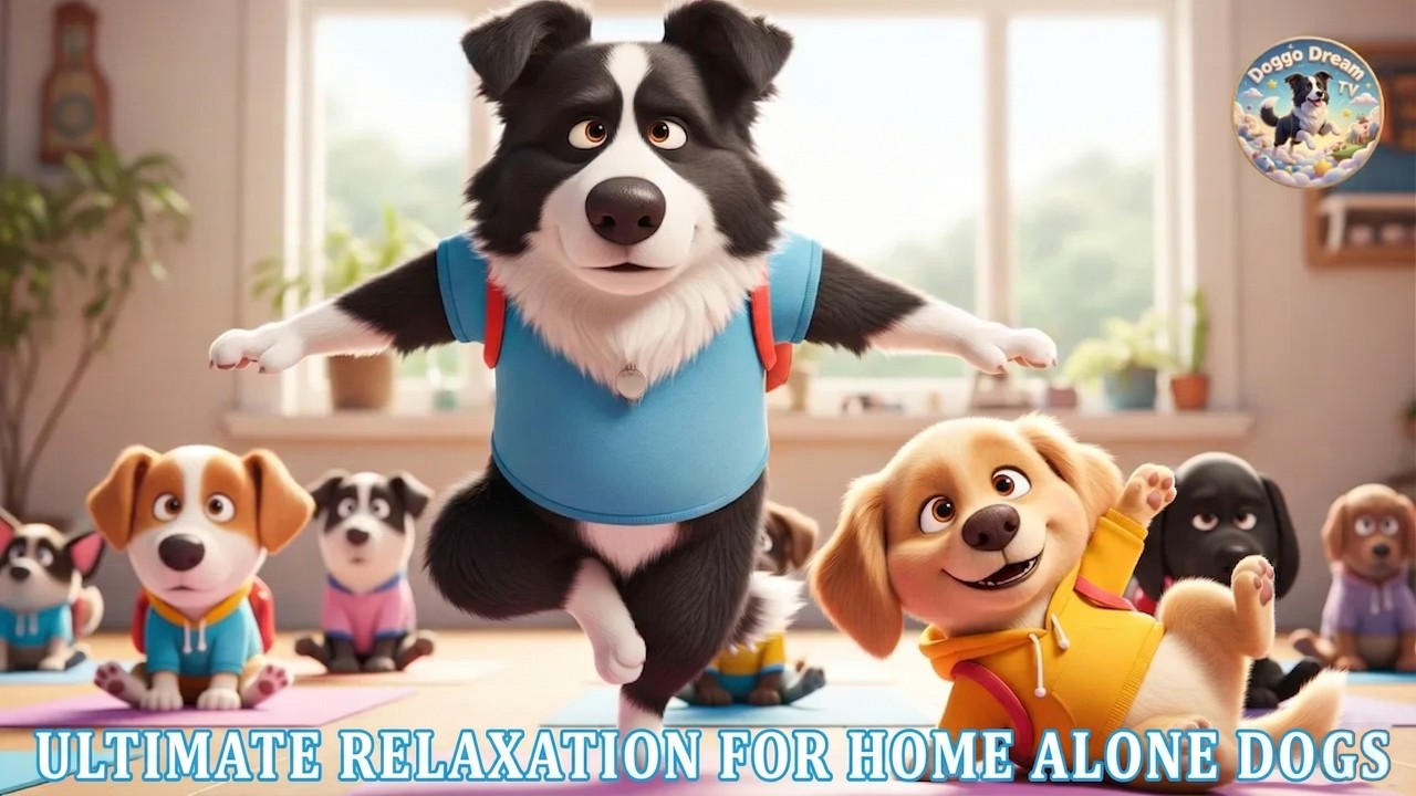 Puppy & Friends at Dog School 🐶 Music Cartoon for Dogs 📺 Relaxing Dog TV to Keep Your Dog Happy