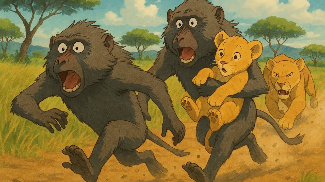 The full Baboon experience in Savannah life