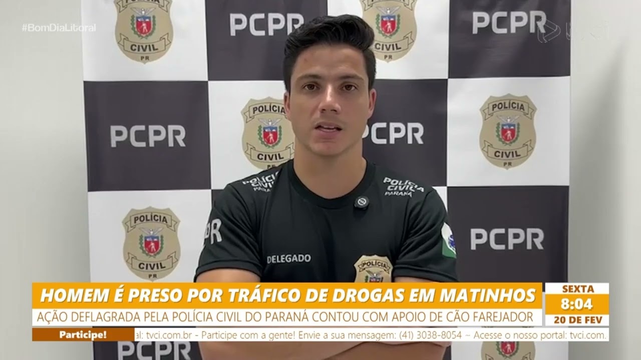 HOMEM É PRESO POR TRÁFICO DE DROGAS EM MATINHOS