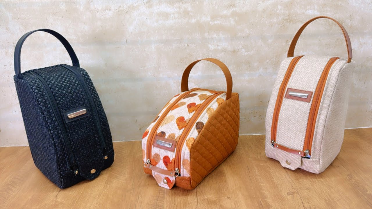 Como fazer NECESSAIRE GENEROSIDADE muito linda e Fácil em 3 tamanhos P,M,G - Costura Criativa - DIY