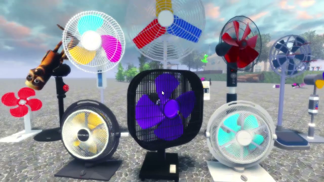 DIY Fan Spinning In Roblox, Funniest Wobbly Fans