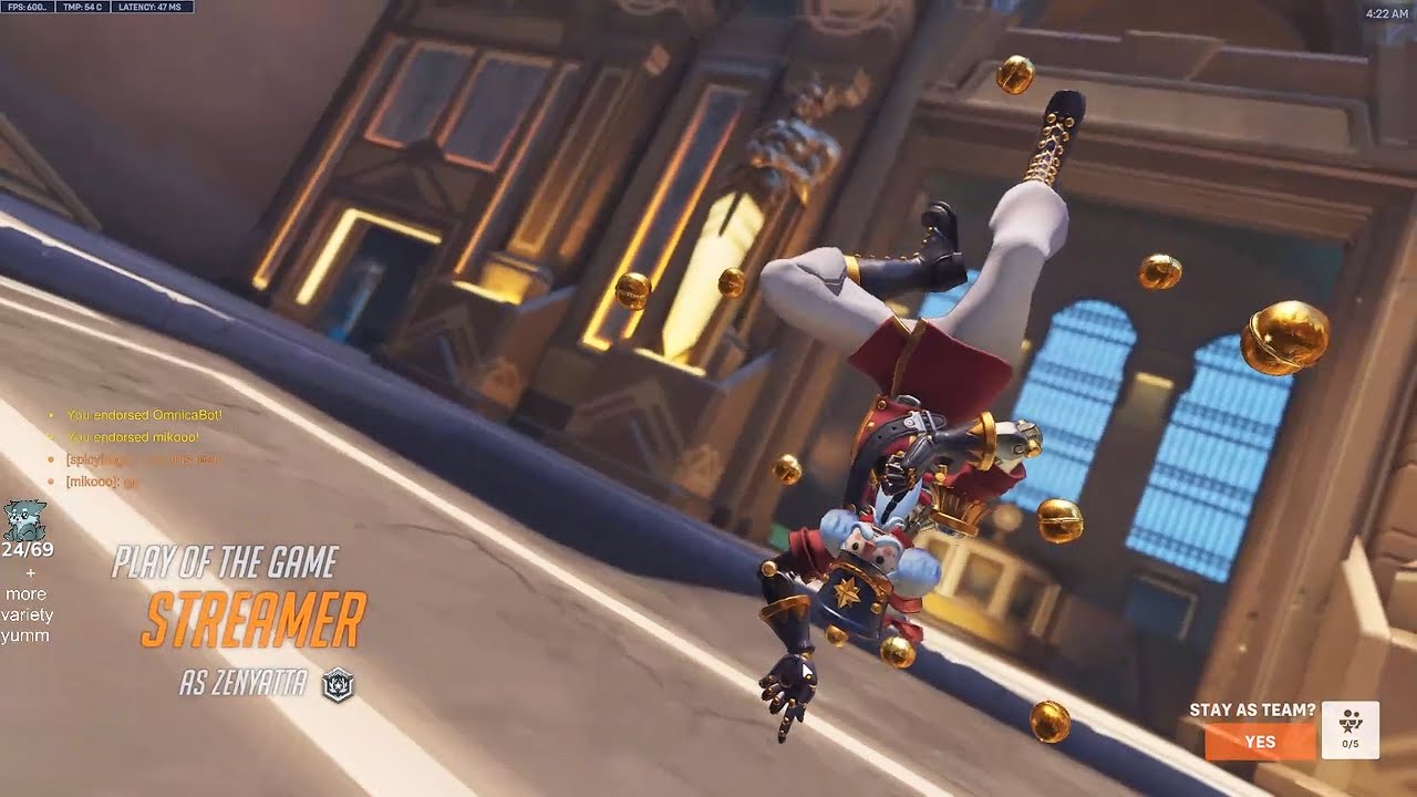 POTG! IDDQD CARRY ZENYATTA GAMEPLAY! POTG! OVERWATCH 2 SEASON 20 GAMEPLAY