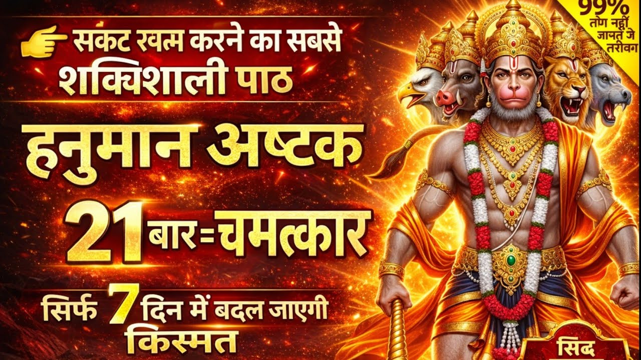 संकटमोचन हनुमानअष्टक पाठ।हर जीवन में हर प्रकार के संकट से मुक्ति के लिए पाठ करें।#trand#viralvideo 