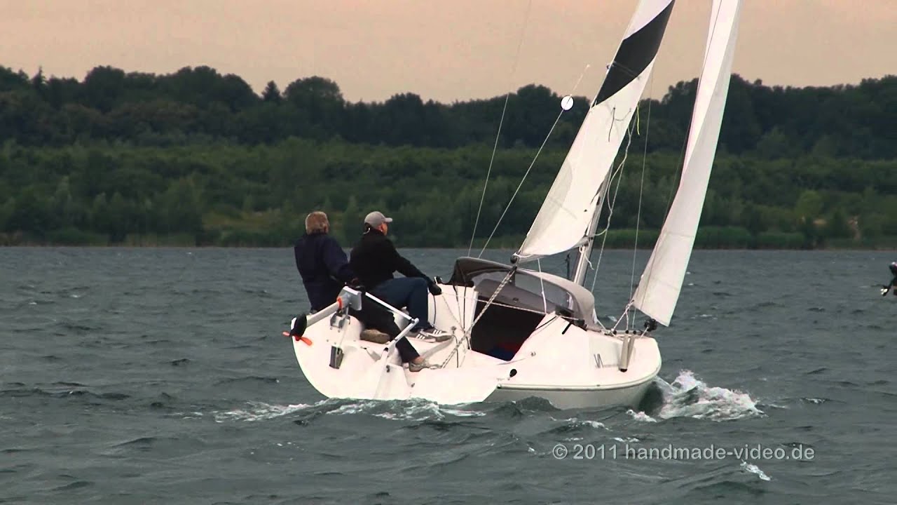 Segeln auf dem Cospudener See bei Leipzig