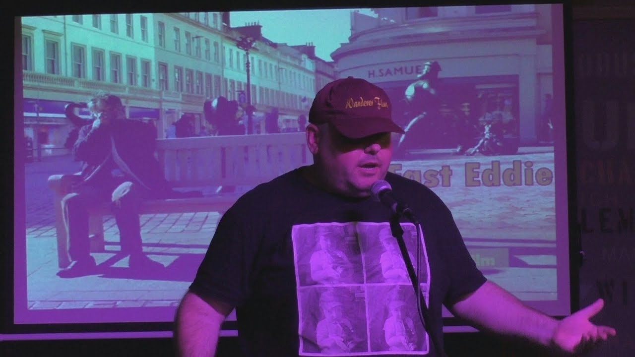 Me introducing my documentary film FAST EDDIE at CLARKS Dundee Scotland | September 2017