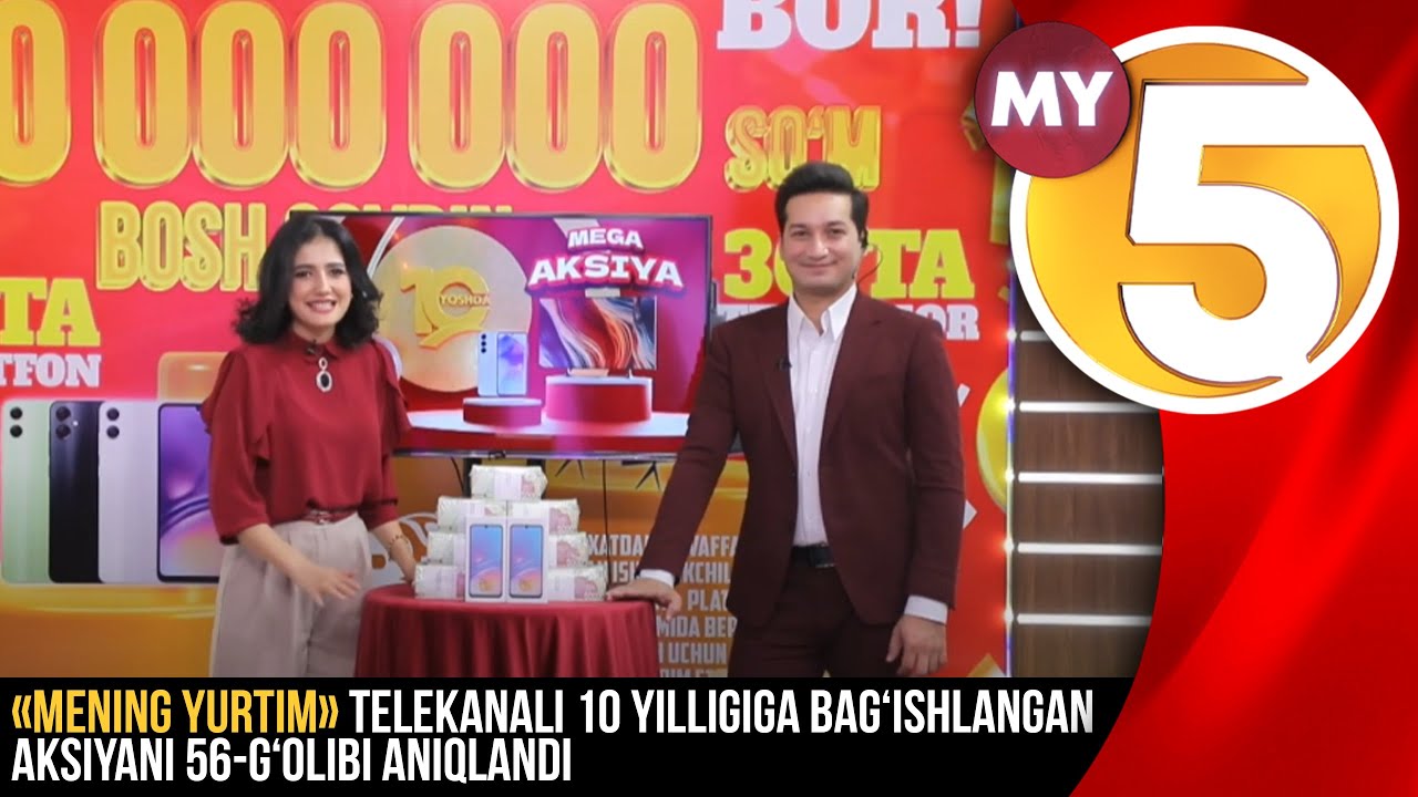 &laquo;Mening yurtim&raquo; telekanali 10 yilligiga bag&lsquo;ishlangan aksiyani 56-g&lsquo;olibi aniqlandi