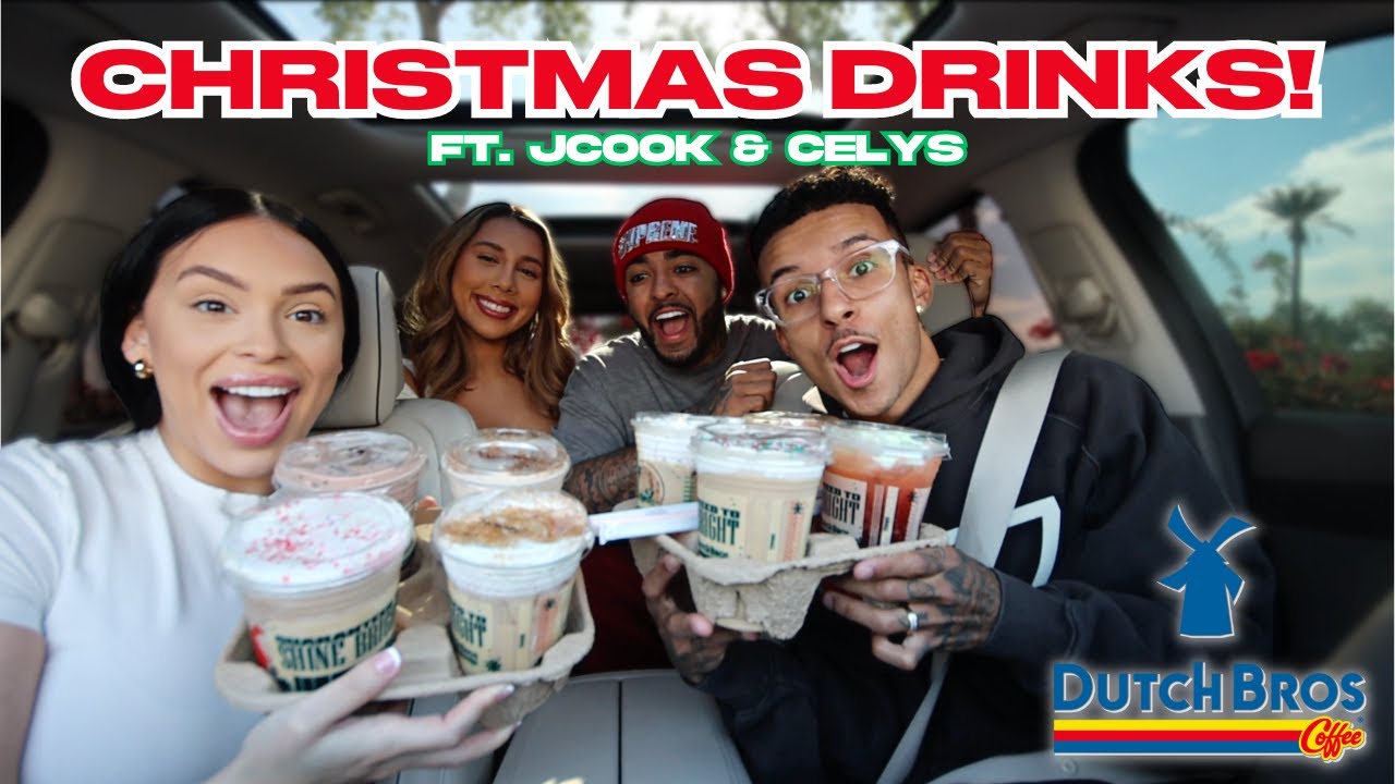 TRYING OUR SUBSCRIBERS FAVORITE CHRISTMAS DRINKS W/ JCOOK & CELYS!!