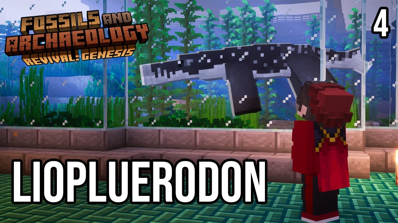 Я построил ВОЛШЕБНЫЙ вольер для ЛИОПЛУЭРДОНА в Minecraft | Minecraft Dinosaurs #4