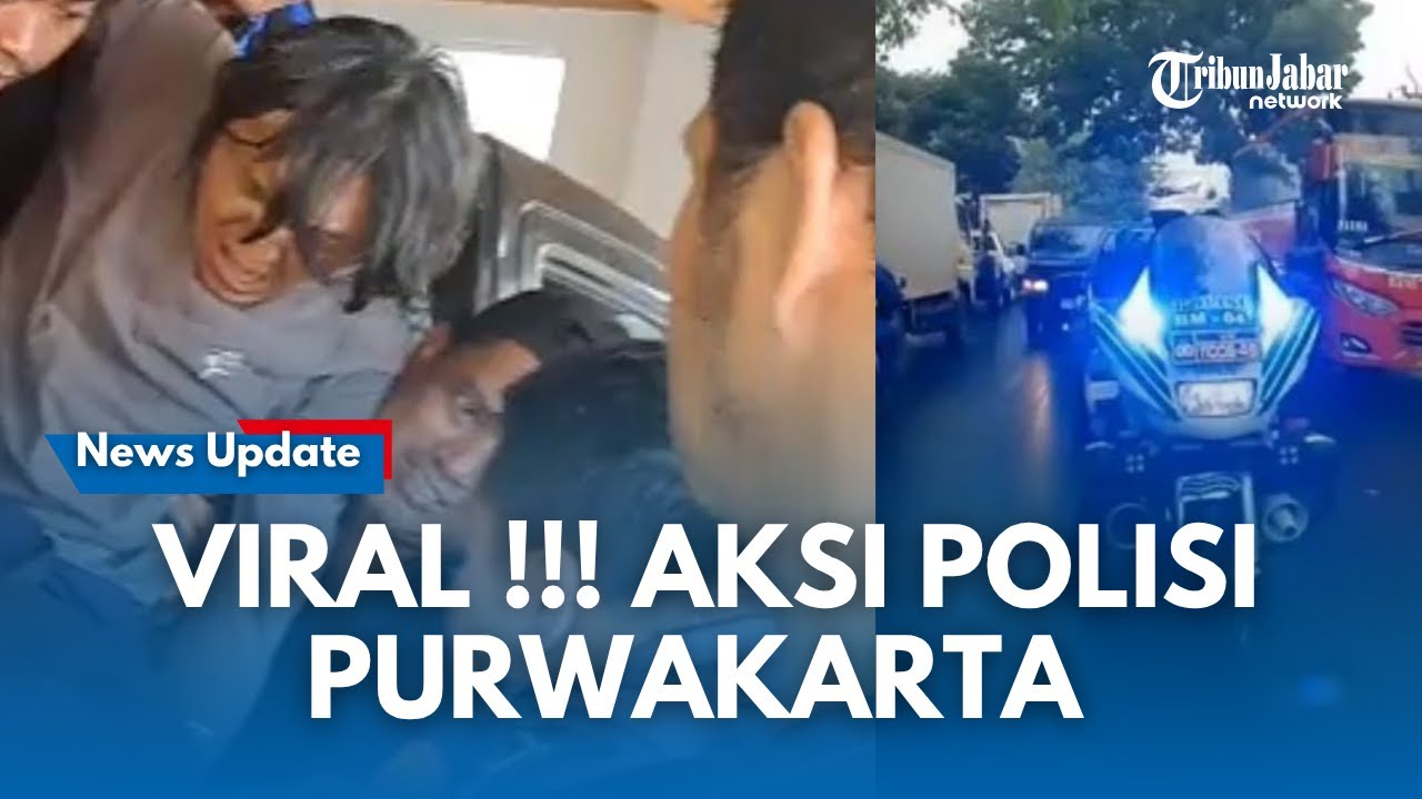 Viral! Polisi Purwakarta Dikira Kawal Sepeda, Ternyata Selamatkan Korban Kecelakaan