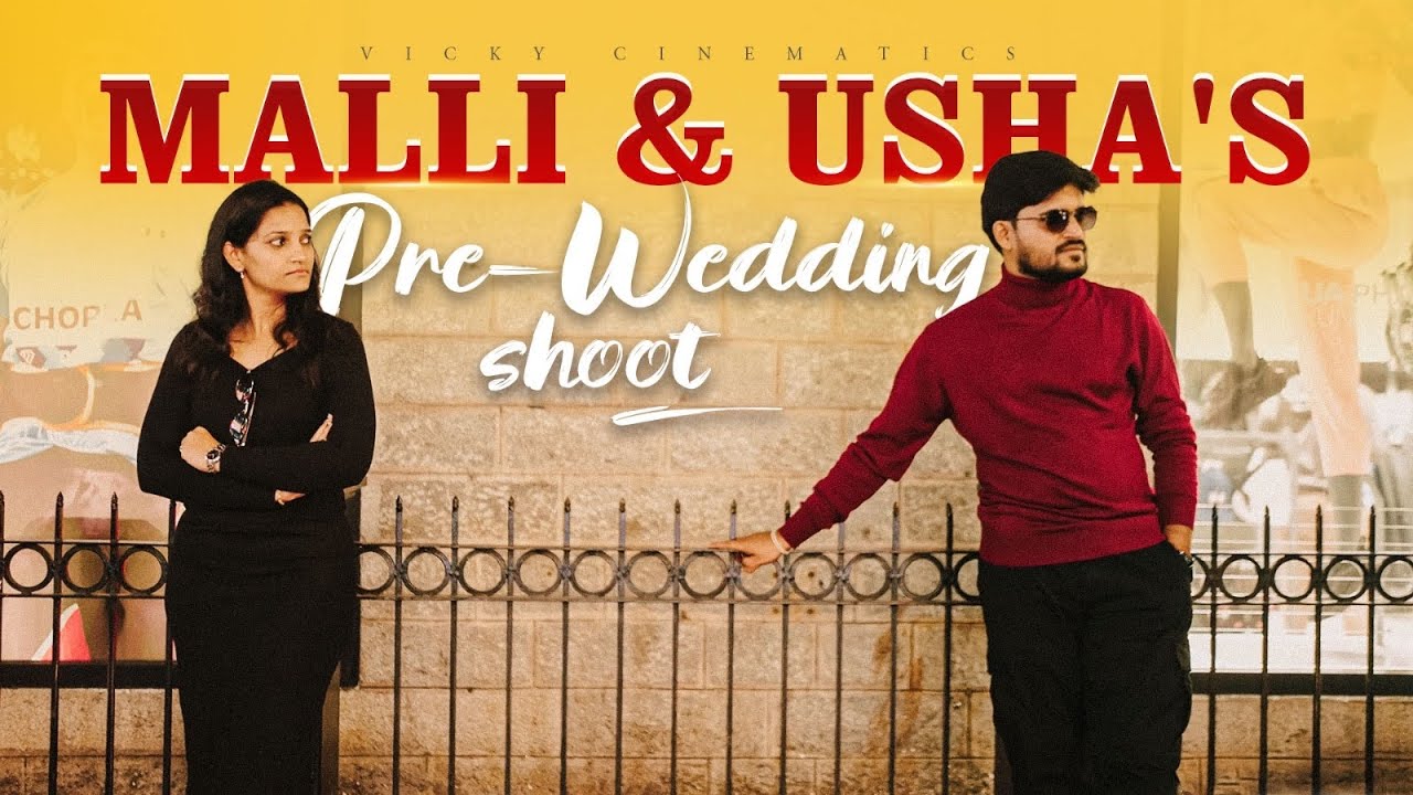 Malli & Usha’s Pre-Wedding | MG Road, Bangalore ✨|VICKY CINEMATICS| KALLOLAM SONG