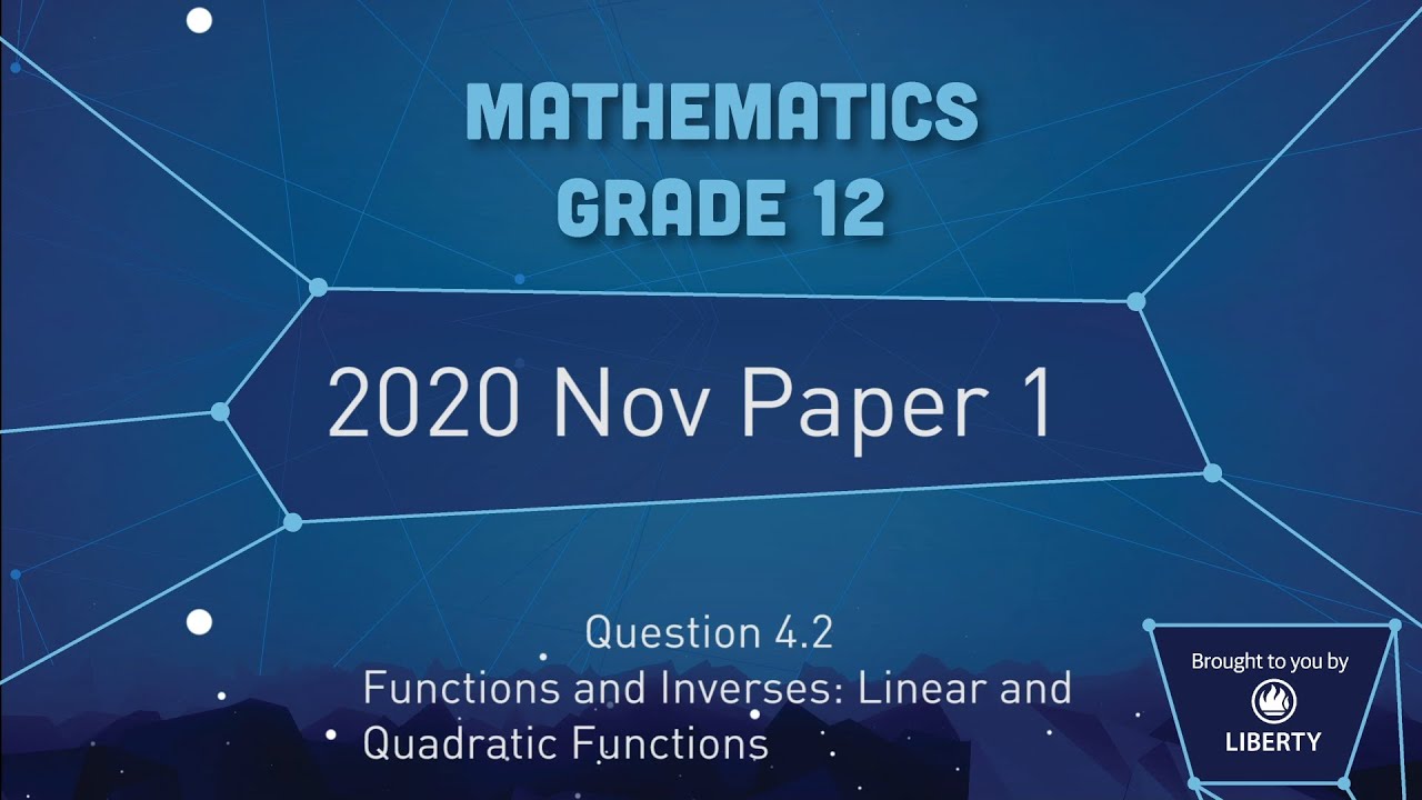 2020: Maths (Paper 1): Question 4.2