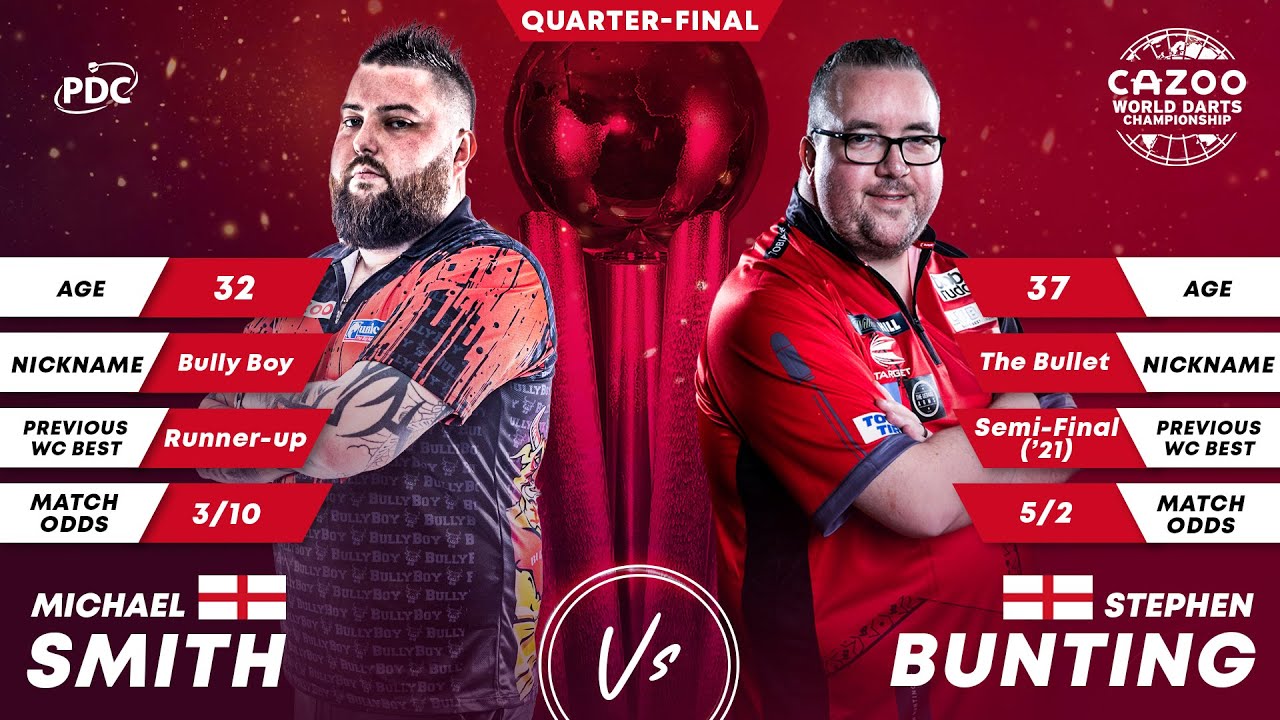 PDC World Darts Championship 2023 Quarter-Final Michael Smith vs Stephen Bunting 2023 01 01 HUN