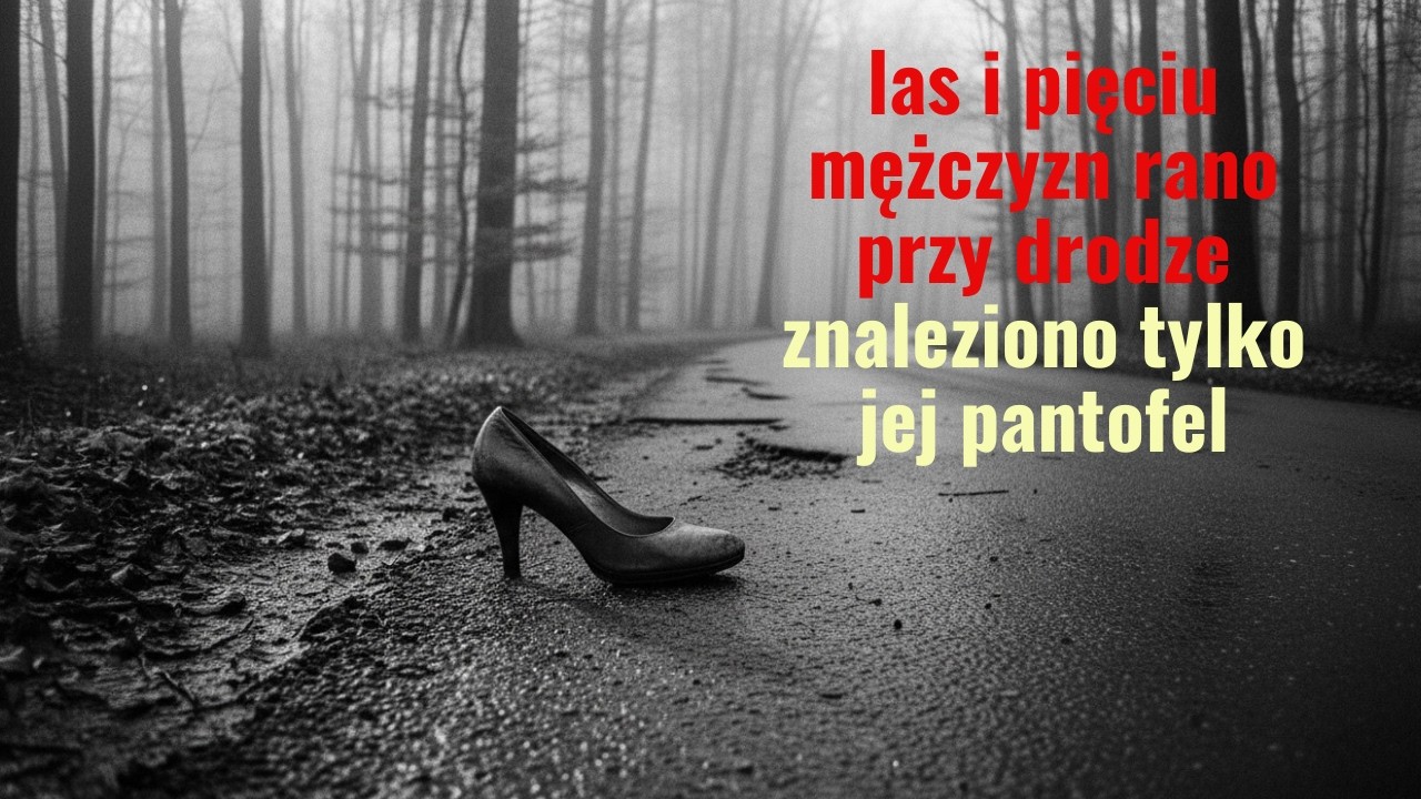 Noc, las i pięciu mężczyzn rano przy drodze znaleziono tylko jej pantofel.