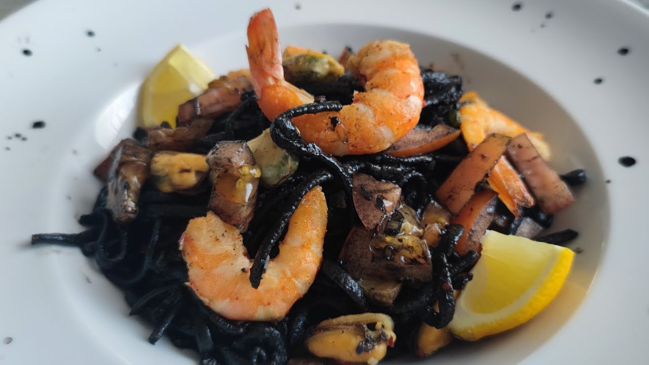 Pâtes à l'encre de seiche + Recette