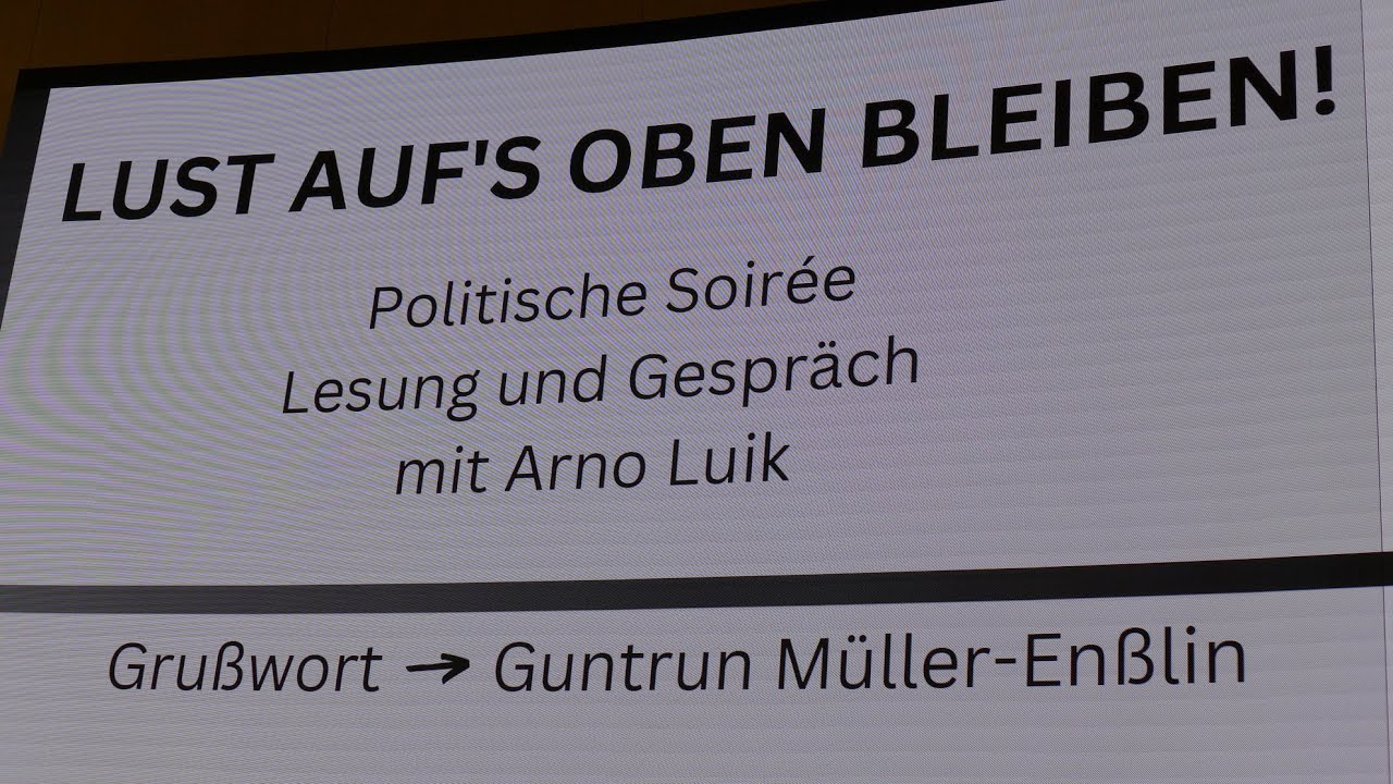 Lust auf&rsquo;s Oben bleiben! Politische Soir&eacute;e mit Arno Luik