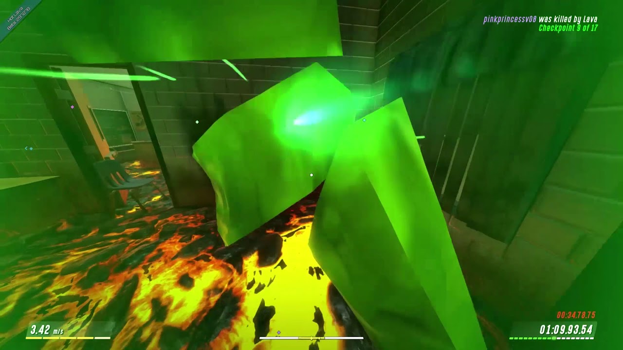 Hot Lava Speedrun! ABC and 123 [1:53.18] Boostless% (WR)