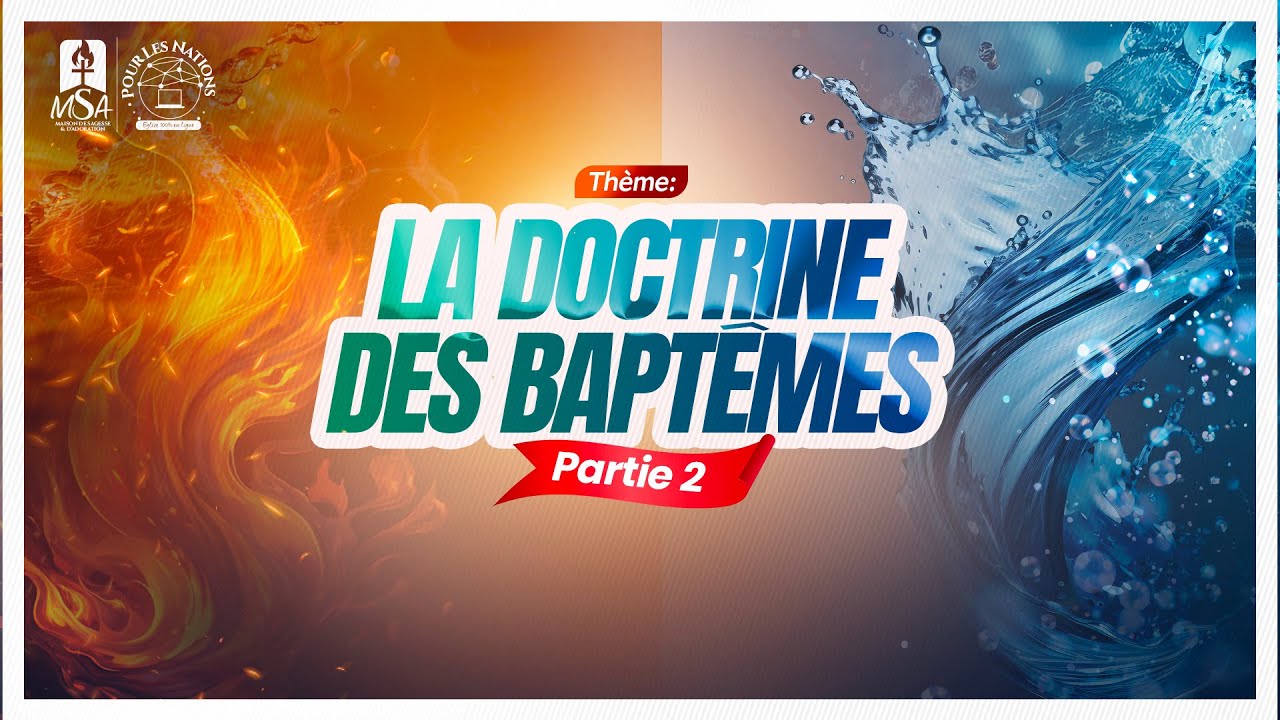 LE BAPTÊME D'EAU - Dr FOLLY BOCCON