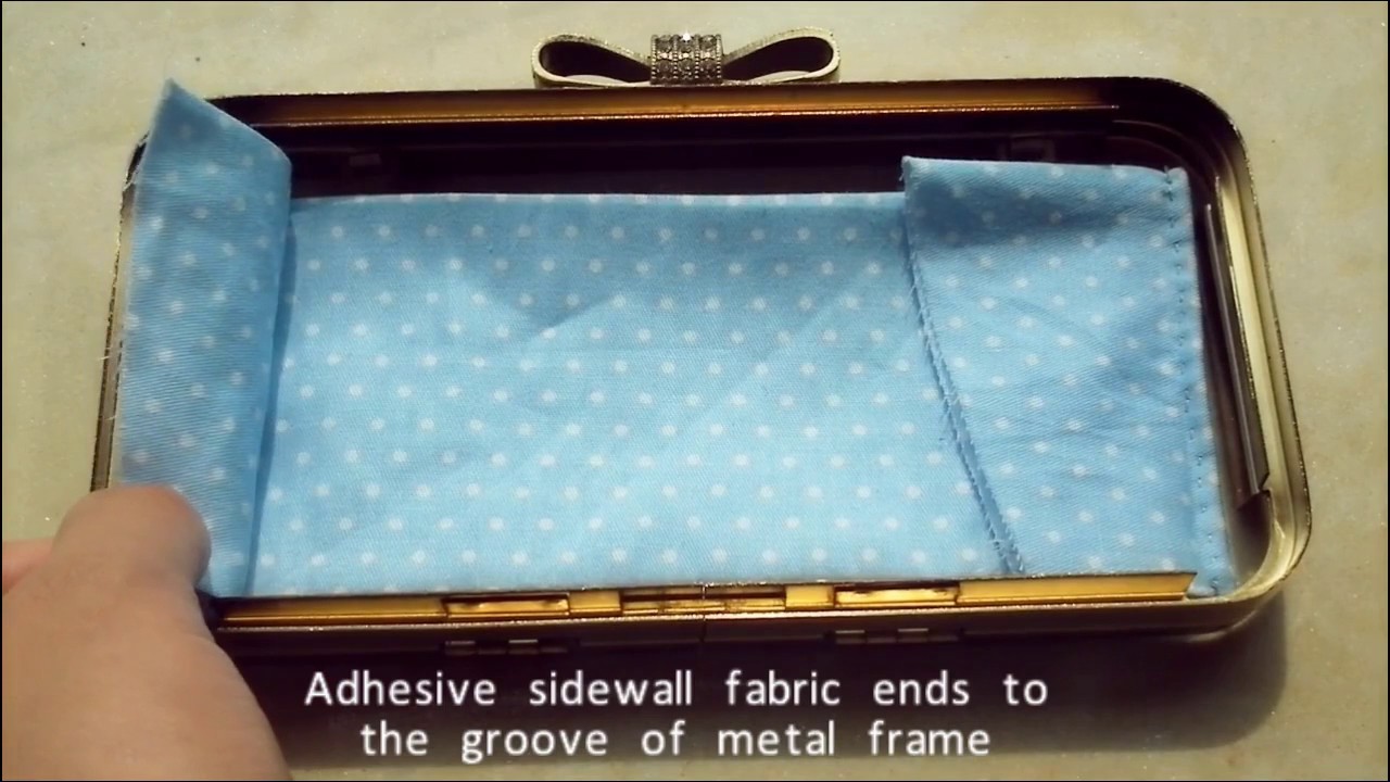 How to Make a Box Clutch / Minaudiere (Inner fabric part)