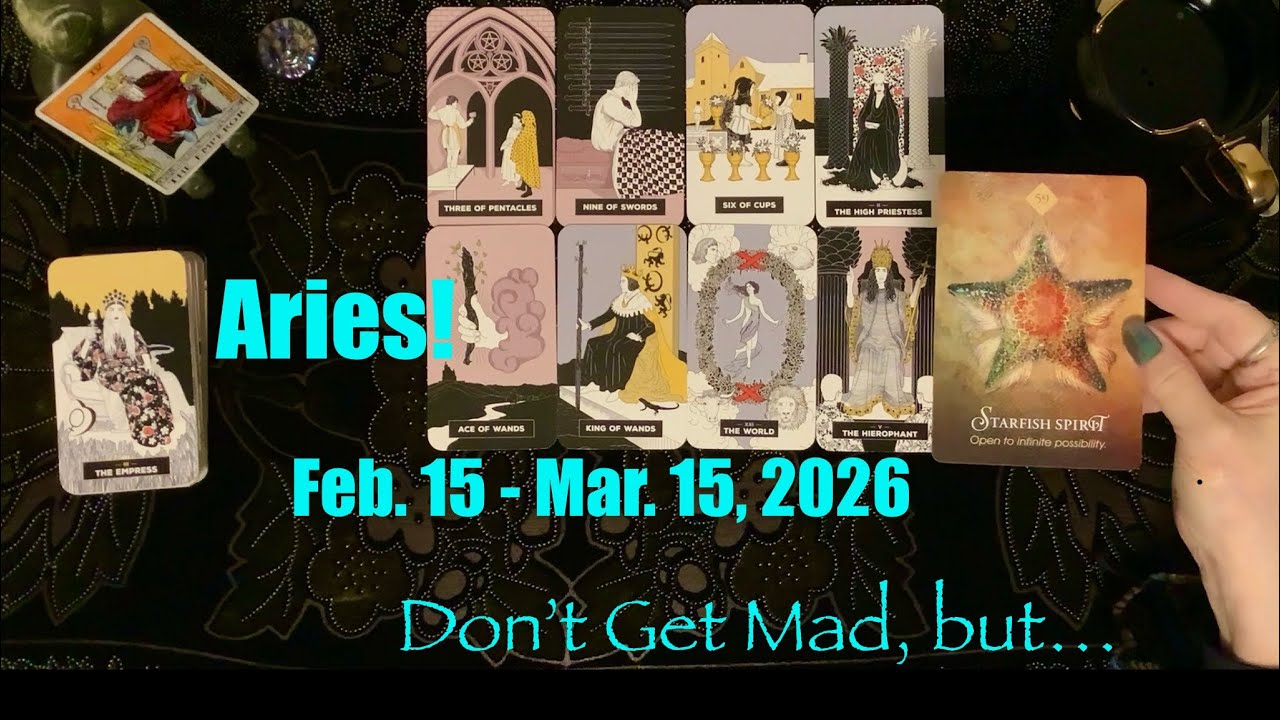 Aries!🔮The Month Ahead: Feb. 15-Mar.15🔮Tarot Card Forecast 